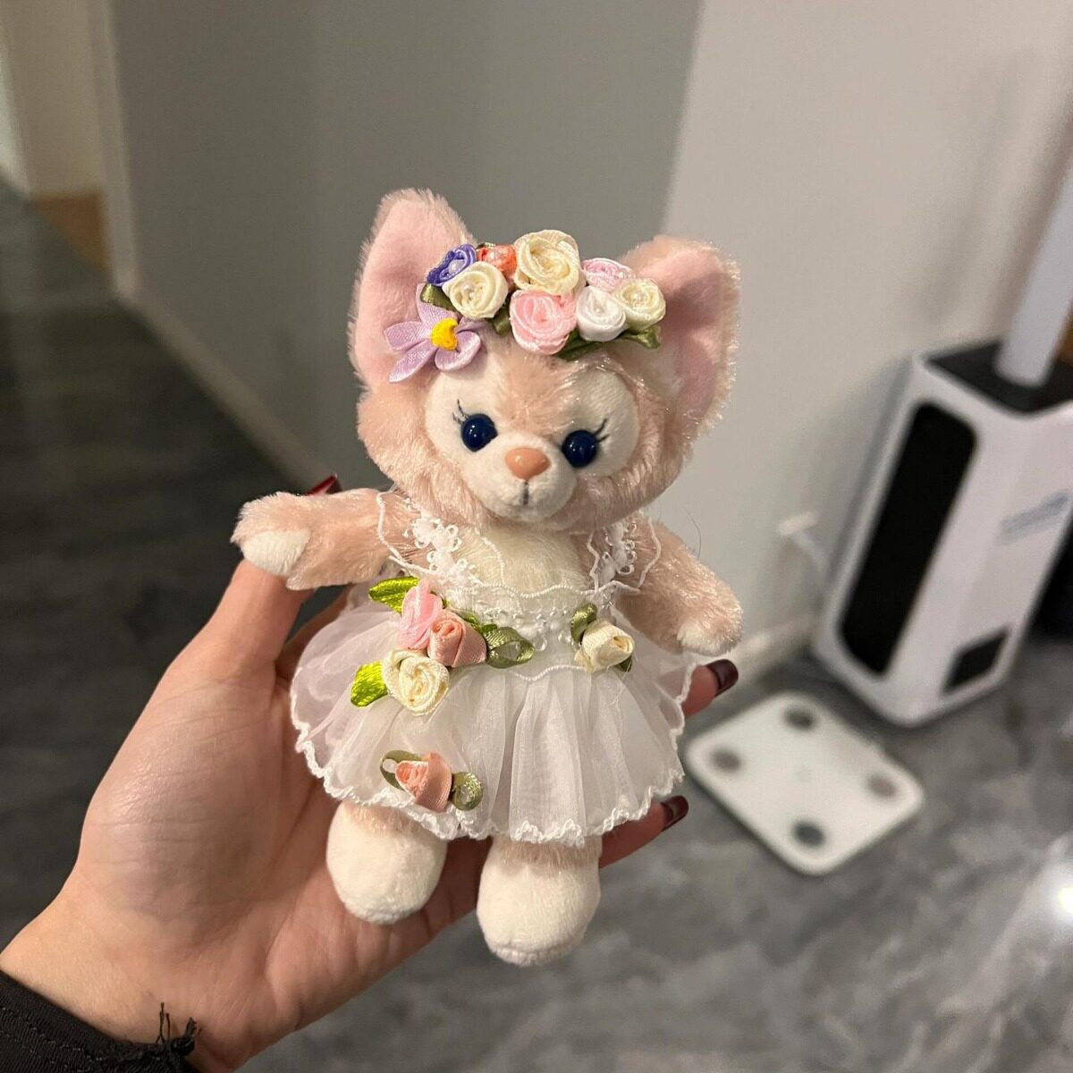 可爱婚纱玲娜贝儿星黛露钥匙扣挂饰玩偶衣服花仙裙玫瑰挂件达菲