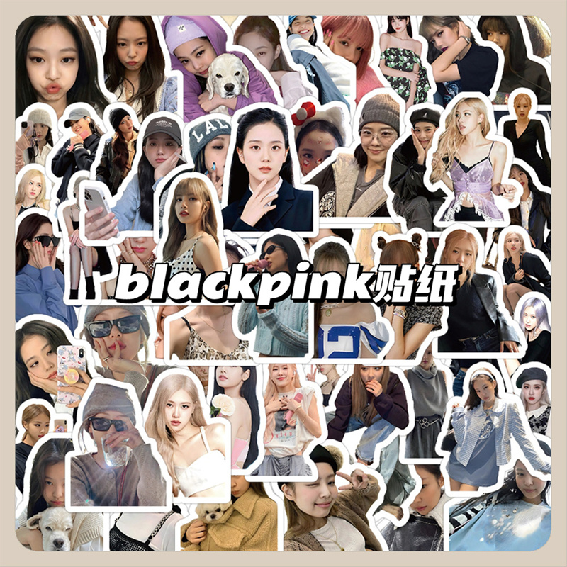 blackpink手帐贴纸LISA金智妮JENNIE金智秀rose粉墨周边组合贴画 文具电教/文化用品/商务用品 贴纸/立体贴纸 原图主图