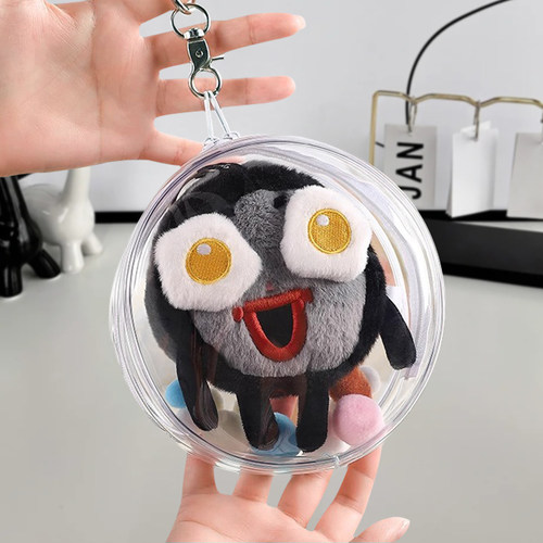 周可可娃包挂件收纳保护套壳手办玩偶防尘罩棉花娃娃挂透明遛娃包