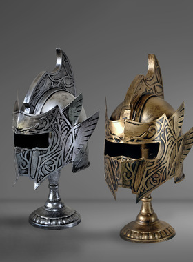 仿真铁艺罗马士兵头盔模型摆件