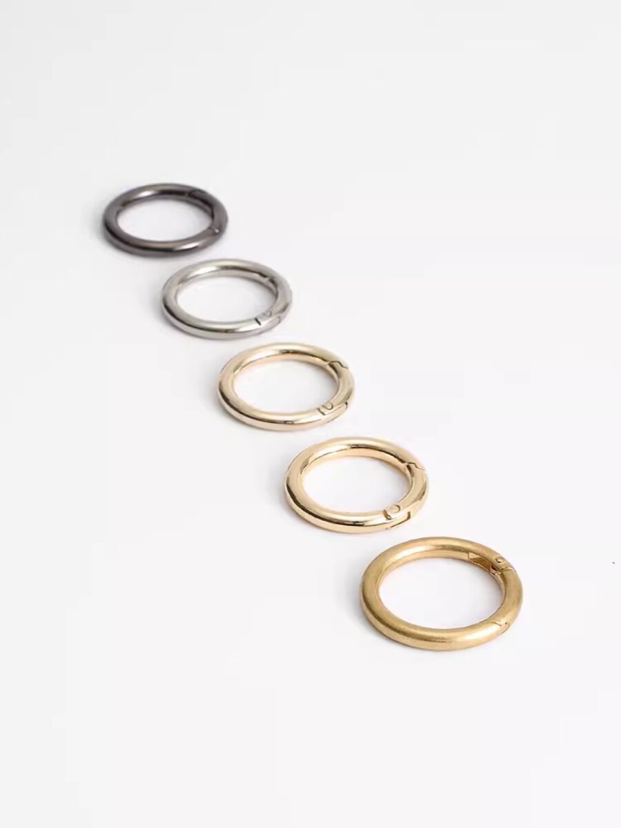 BAG RING BUCKLE ACCESSORIES OPEN SPRING RING BAG HOOK BUCKLE CHAIN ADJUSTMENT BUCKLE KEY RING OPEN RING FIVE METAL BUCKLE