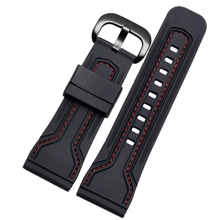 奥伯恩适配7七个星期五sevenfriday M1 S2P1P3橡胶表带28mm黑色