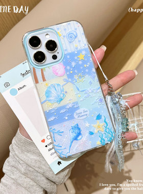 适用苹果17AIR手机壳苹果IMD大孔海底回忆iPhone16PPROMAX保护套