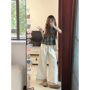 夏装 搭配一整套轻熟御姐小个子美式 甜辣风设计感上衣裤 子两件套装