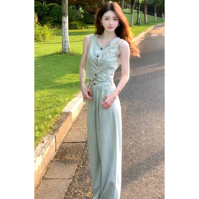 2025夏季韩系甜辣小众绝美套装裙