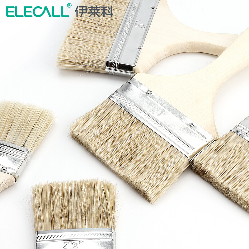 伊莱科长柄油漆刷 刷子油漆清洁工具 电脑清洁灰尘毛刷 刷墙刷漆