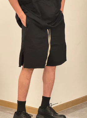 ROG RO 24SS新款五分短裤吊档宽松黑色男暗黑夏季基础抽绳