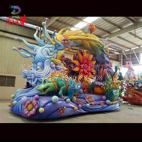 彩车巡游国庆春节彩车影视道具花车设计制作安装深圳厂家直销