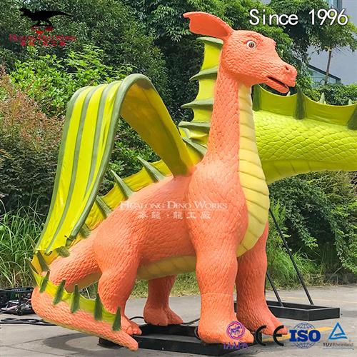 仿真西方飞龙创意设计制作恐龙仿真模型制作厂家游乐园定制