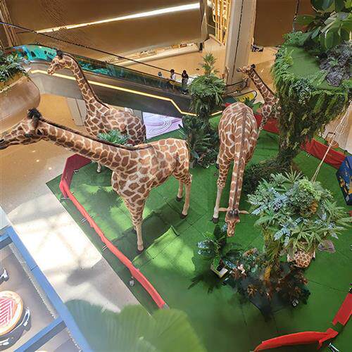 仿真大型长颈展览厅硅胶长颈鹿主题公园博物馆展品长颈鹿源头出厂