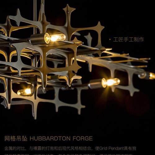 ins后现代吊灯设计师不锈钢创意样板间装饰灯港式简奢餐厅饭厅灯