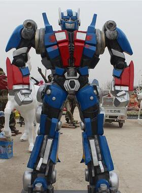 铁艺定制大黄蜂擎天柱变形金刚雕像电影院汽车店招牌迎宾雕塑摆件