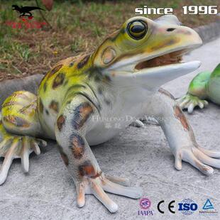 仿真动物青蛙模型制作大型商场游乐园景区活动装 饰品玻璃钢摆件