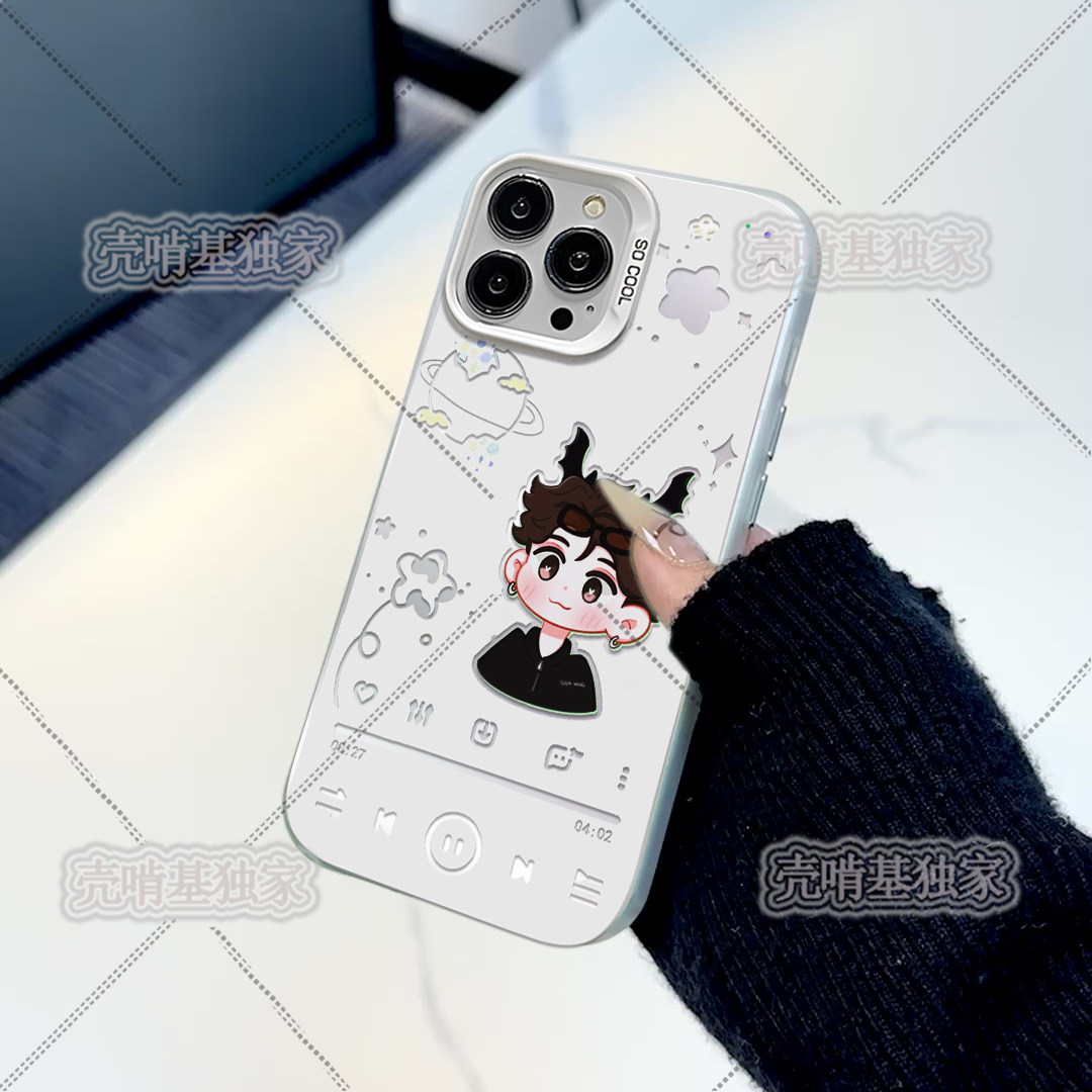 王嘉尔GOT7明星周边手机壳彩银高级苹果x 11 16 pro max华为oppo小米一加vivo超多机型s可选