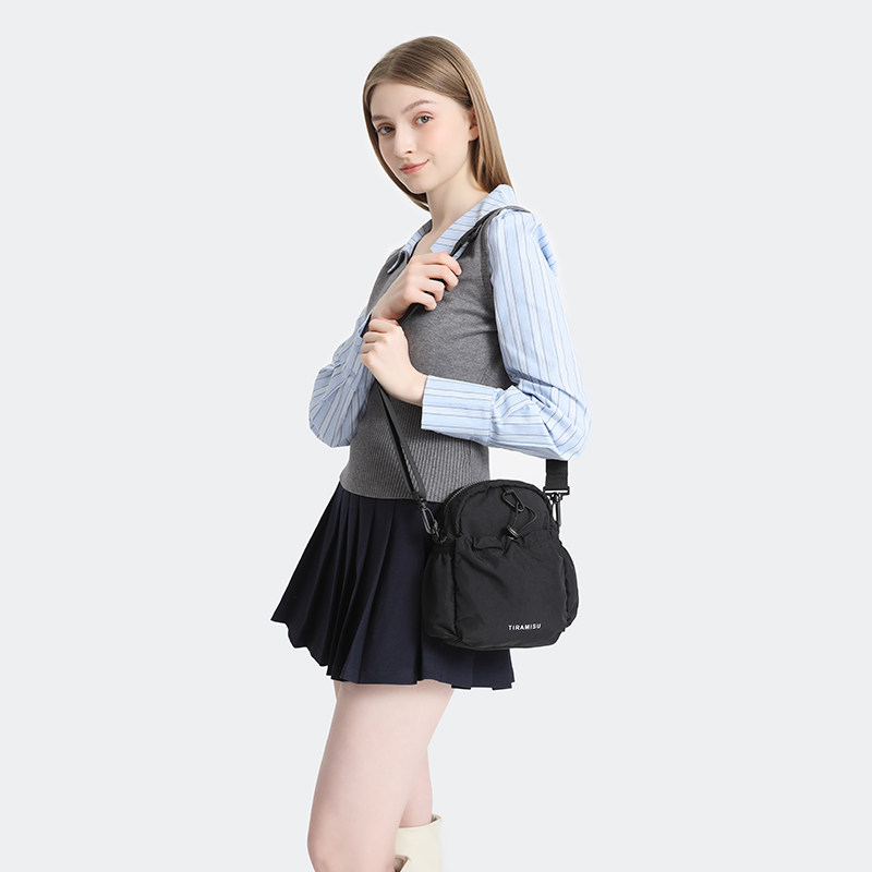 日系ins帆布女斜挎手机包百搭