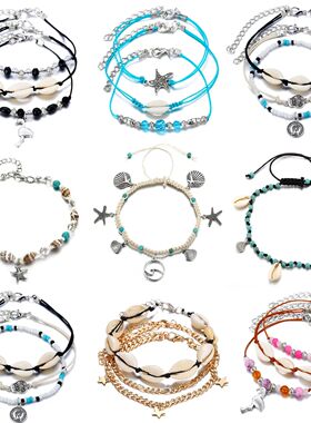 Ocean Barefoot Beach On Leg Bracelet Female Sandals Jewelry