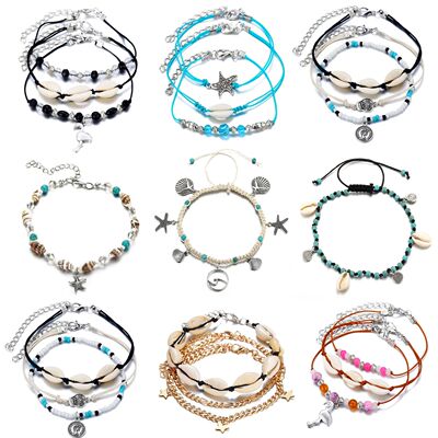 Ocean Barefoot Beach On Leg Bracelet Female Sandals Jewelry