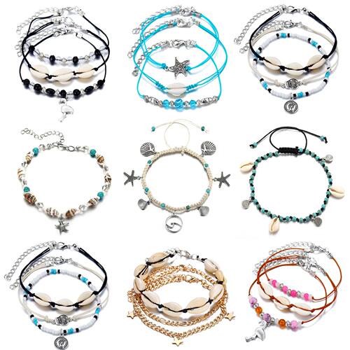 Ocean Barefoot Beach On Leg Bracelet Female Sandals Jewelry