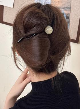 Elegant U-Shaped Hair Fork Acetate Sticks Tortoiseshell Hair