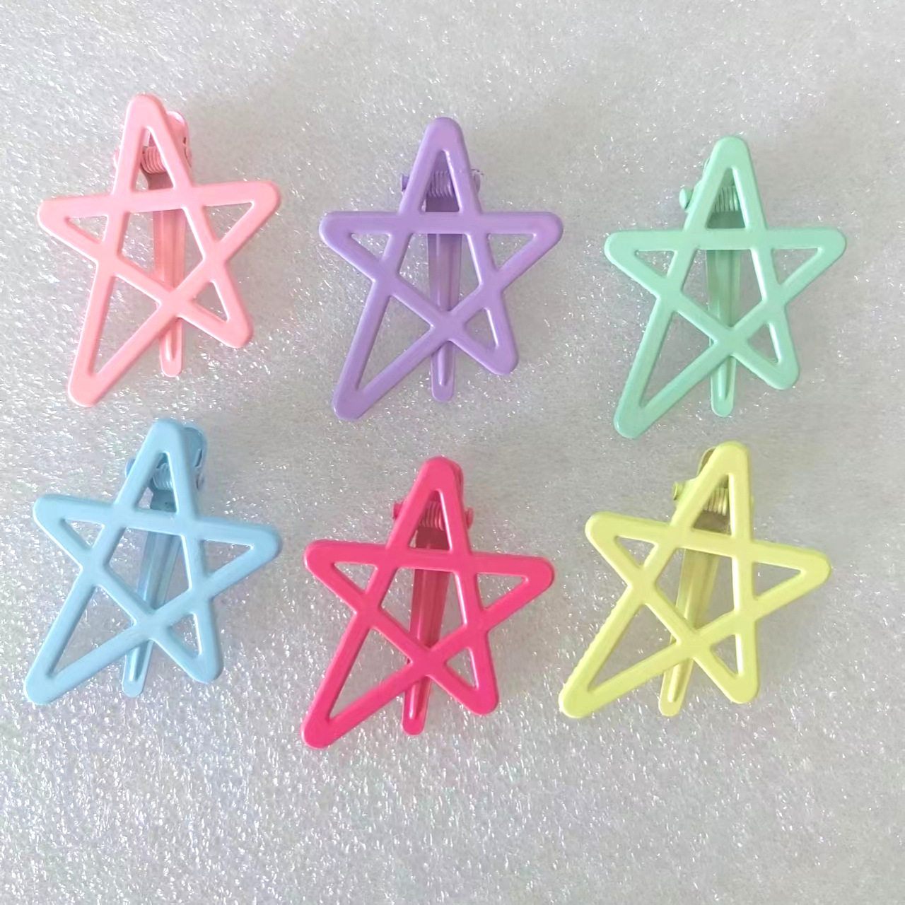 Dopamine colored star hair clip, sweet girl heart bangs clip,饰品/流行首饰/时尚饰品新,民族风发饰,淘宝优惠券,粉丝福利购,淘宝优惠卷