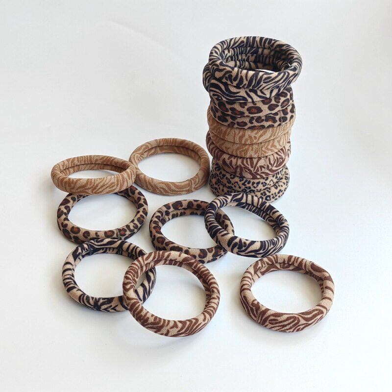 5.5CM high elasticity seamless leopard print thick headband