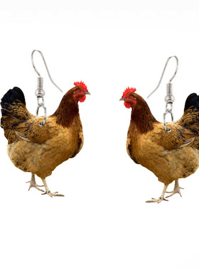 Creative simulation animal earrings personalized acrylic