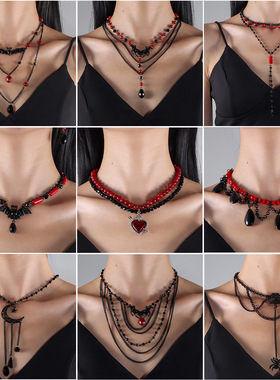 Dark Bat and Spider Pendant for Halloween NK24740