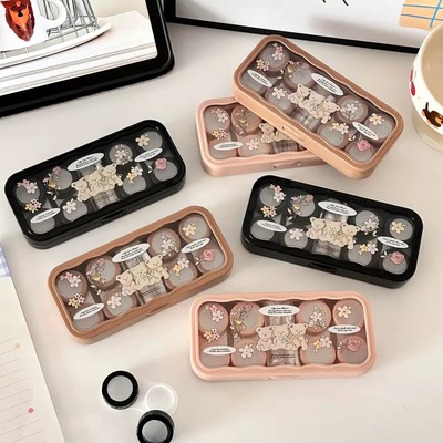 Three Bears High Beauty Glasses Case Portable Contact Lens