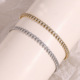 Stainless Gold Steel Zircon Plated 18K Girl Bracelet