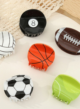 Super Bowl Football Grabbing Basketball Hairpin FootballClip