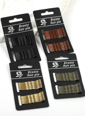 Single-bar hairpin with steel wire for women's hairstyle cli