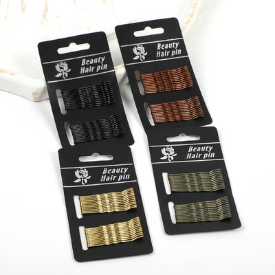 Single-bar hairpin with steel wire for women's hairstyle cli