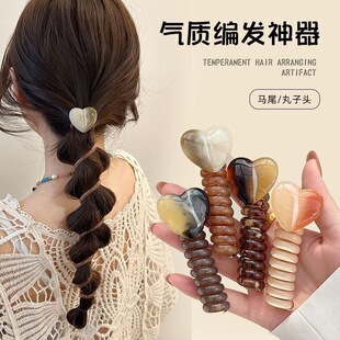 Tied Loop Ponytail Braid headband Line Rope Hair
