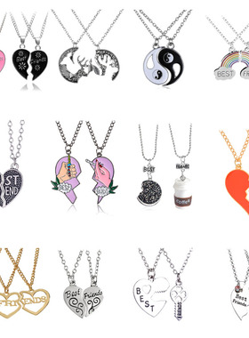 ainbow Broken Heart BFF Good Friends Friendship Jewelry Gift