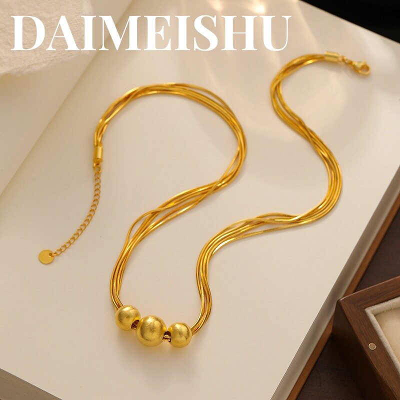 same style gold jewelry, women's necklace