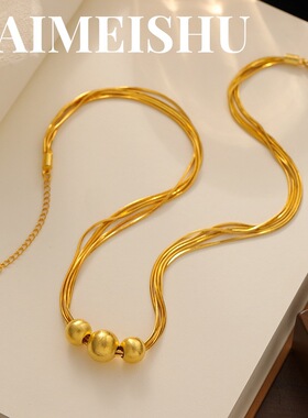 same style gold jewelry, women's necklace