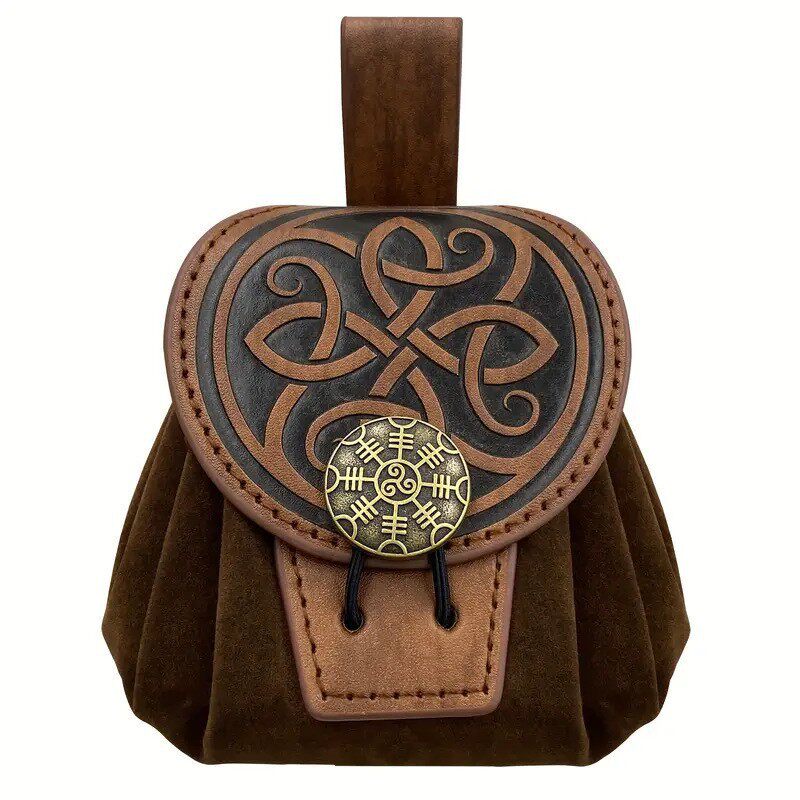 Steampunk Medieval Punk Style Fanny Packs for Men Pu