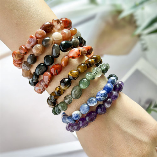 Natural amethyst large particle crushed stone rolling stone