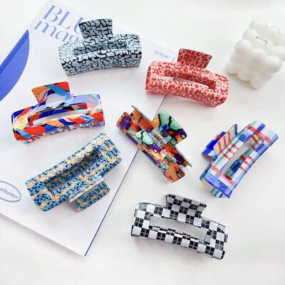 rab Hair Clip Acetate Color Shark Clip Hair Accessories Gift