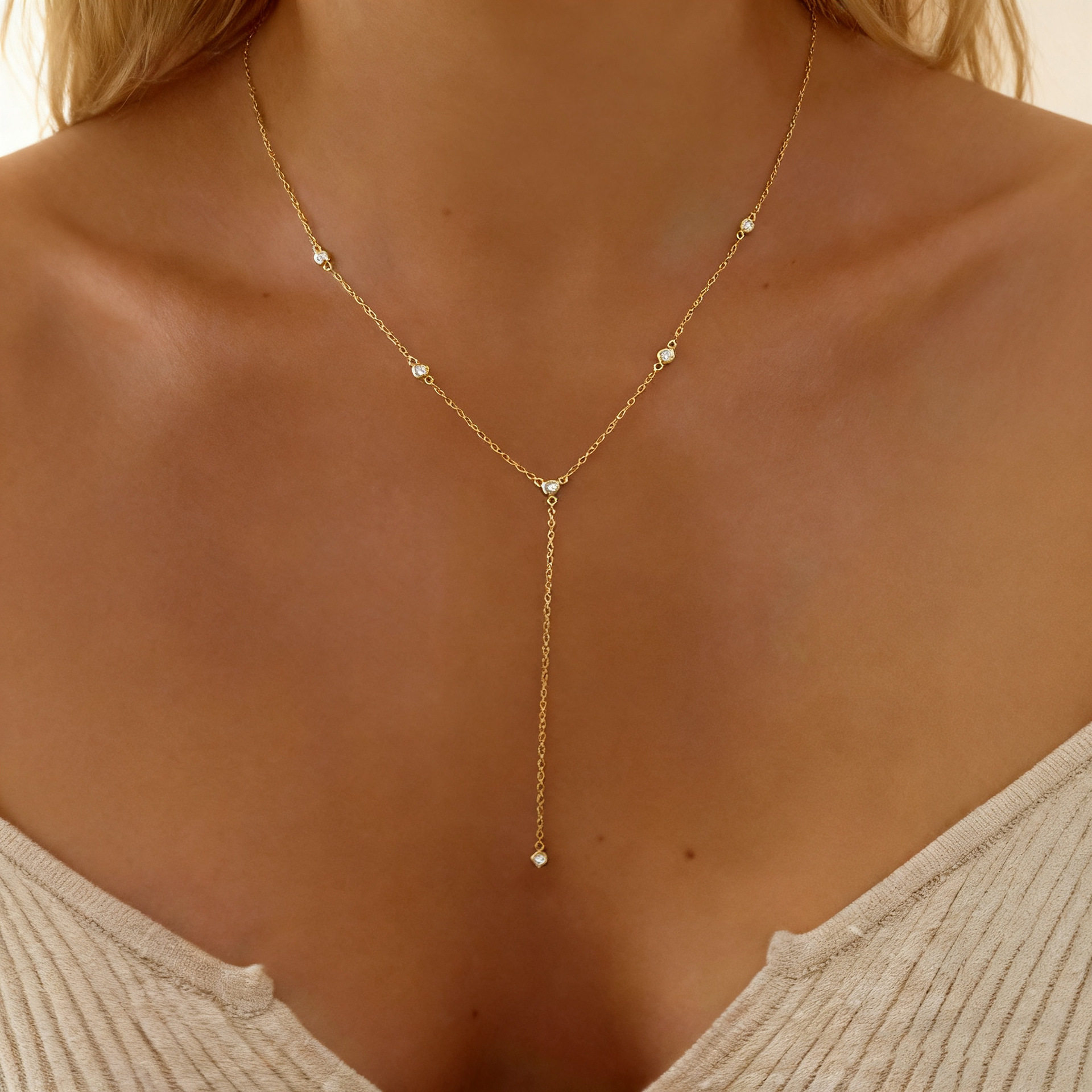 Boho Fashion Jewelry Women Dainty 14 K Gold Necklaces