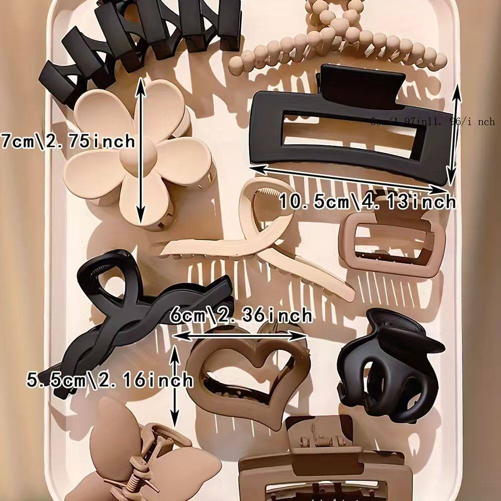 11 pcs of elegant hair clips for versatile use on young girl