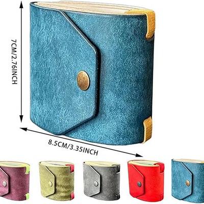 The Cash Wrap Wallet is a convenient wallet with leather pap