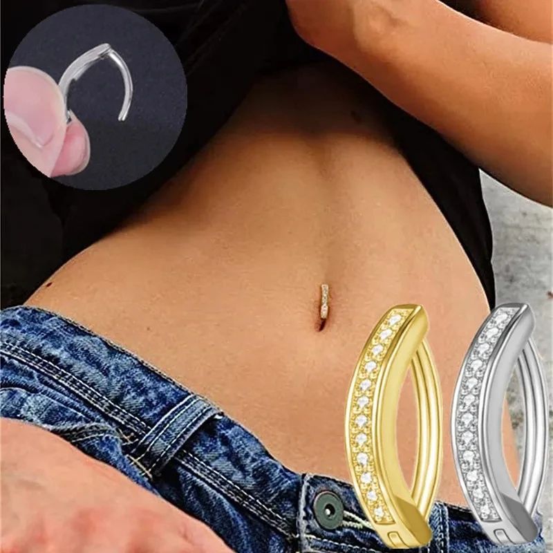 nti-allergy Copper Belly Button Ring Body Piercing Umbilical