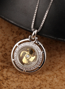 ia Pave Gold Silver Color Crystal Necklace Jewelry Women Men