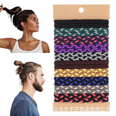 10pcs Boho Hair Ties Bracelets No-Damage Hair Elastics