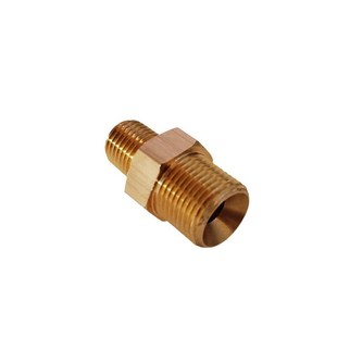 3E6长双外牙 铜油嘴1 8PT凹口 模具运水接头黄铜管接头 4PT平口