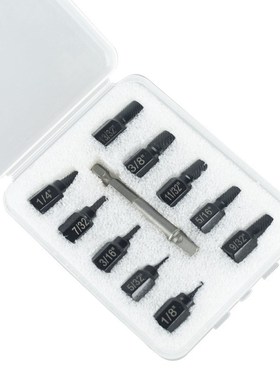 11pcs英断头螺丝r取出器滑牙滑丝断丝破损螺钉拆除工具组套