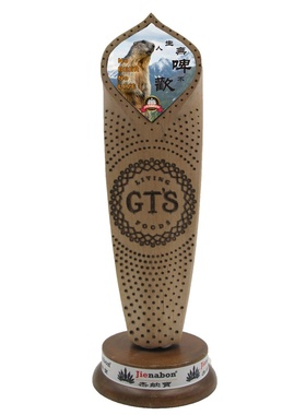 定制立体实木雕刻精酿啤酒设备酒吧促销高档礼品啤酒龙头工艺手柄