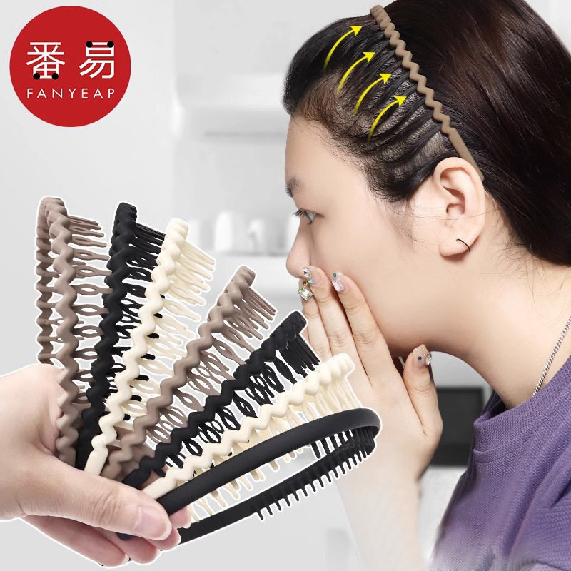 发箍/带齿A1zzn001-发捆女洗漱防滑刘海碎发整理神器发卡洗脸带