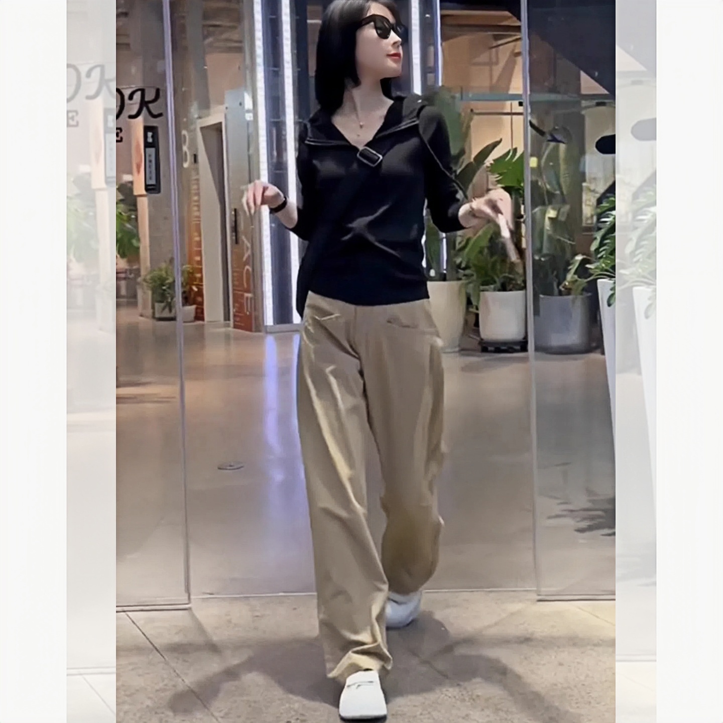 MONLOUVE秋季新款时尚简约显瘦气质高级感穿搭一整套休闲连帽卫衣